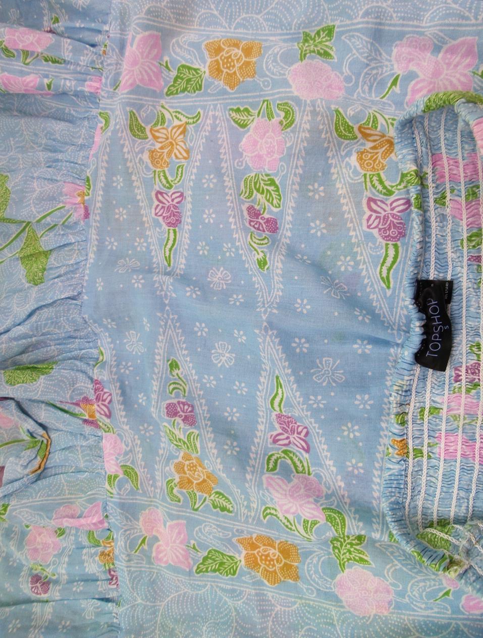20170704_144606.jpg Topshop Rozmiar S Kolor Niebieski A-Line Spódnica Midi