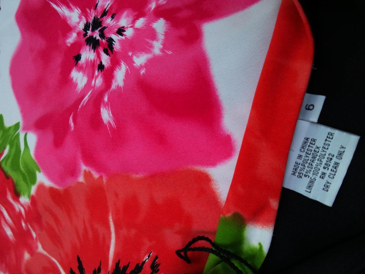 Maggy London Rozmiar 6 (34) Kolor Czarny W serek Sukienka Letnia Krótki rękaw Midi