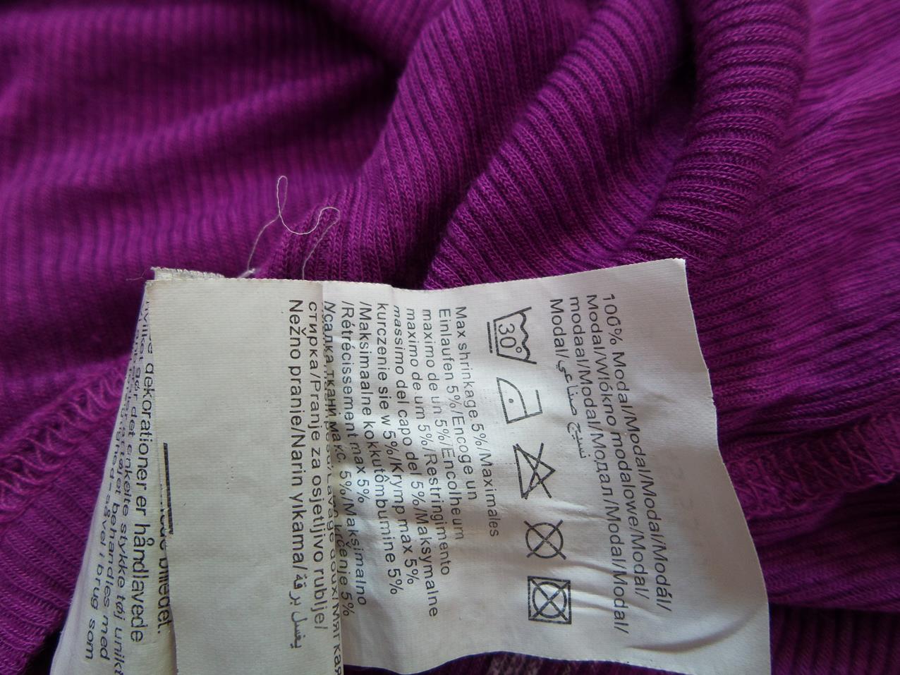Only Rozmiar XL Kolor Purpurowy Dekolt U Tunika Bluzka Krótki rękaw Only Rozmiar XL Kolor Purpurowy Dekolt U Tunika Bluzka Krótki rękaw