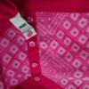 Max Rozmiar XL Kolor Różowy W serek Sukienka Sheath Rękaw 3/4 Do Kolan Materiał Bawełna