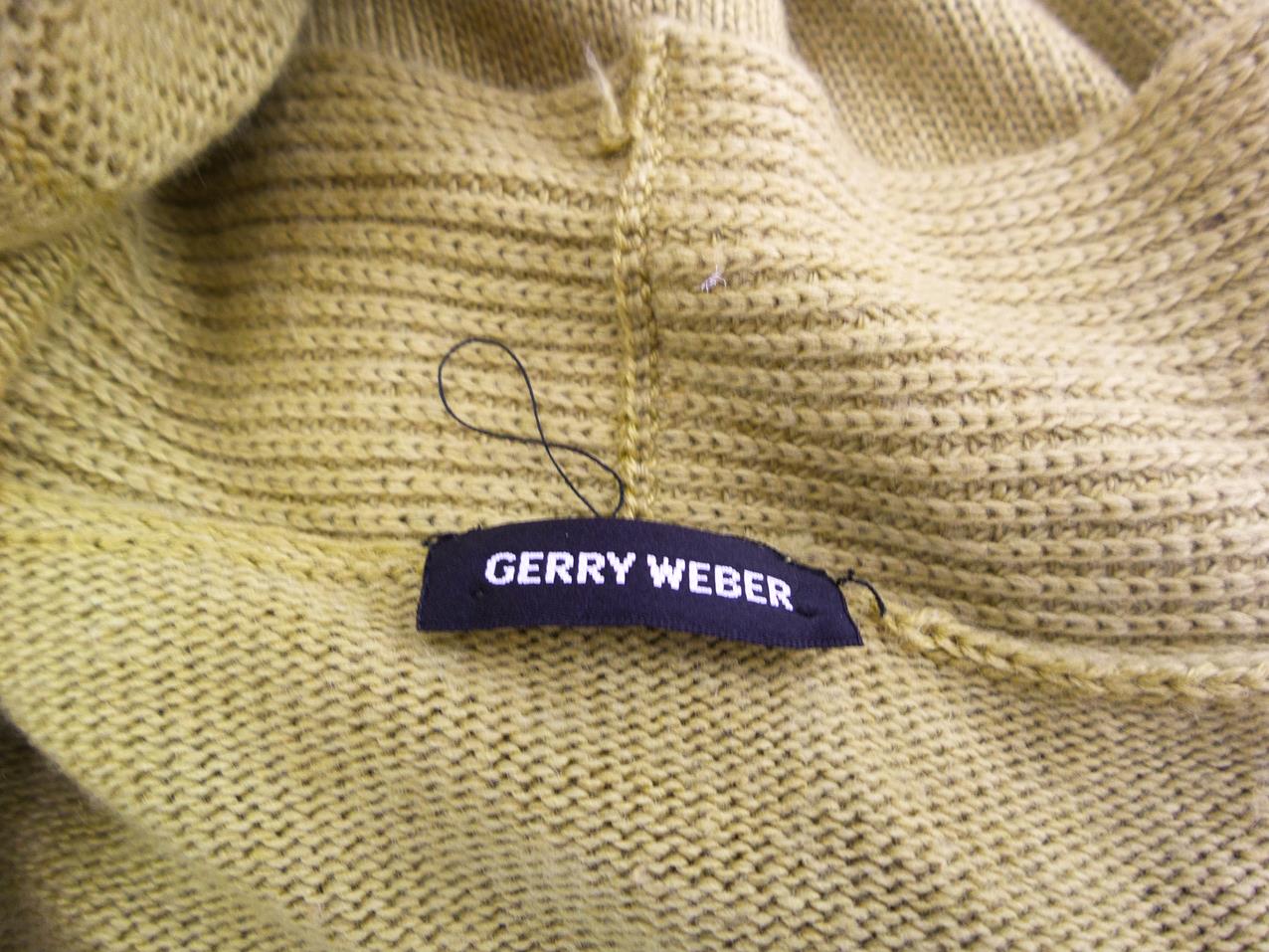 20170714_132259.jpg Gerry weber Rozmiar 38 Kolor Żółty Kołnierz Długi Otwarty Kardigan Krótki rękaw Cienka dzianina