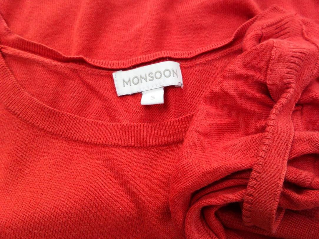 Monsoon Rozmiar S Kolor Pomarańczowy Okrągły dekolt Tunika Bluzka Krótki rękaw Materiał Bawełna Monsoon Rozmiar S Kolor Pomarańczowy Okrągły dekolt Tunika Bluzka Krótki rękaw Materiał Bawełna