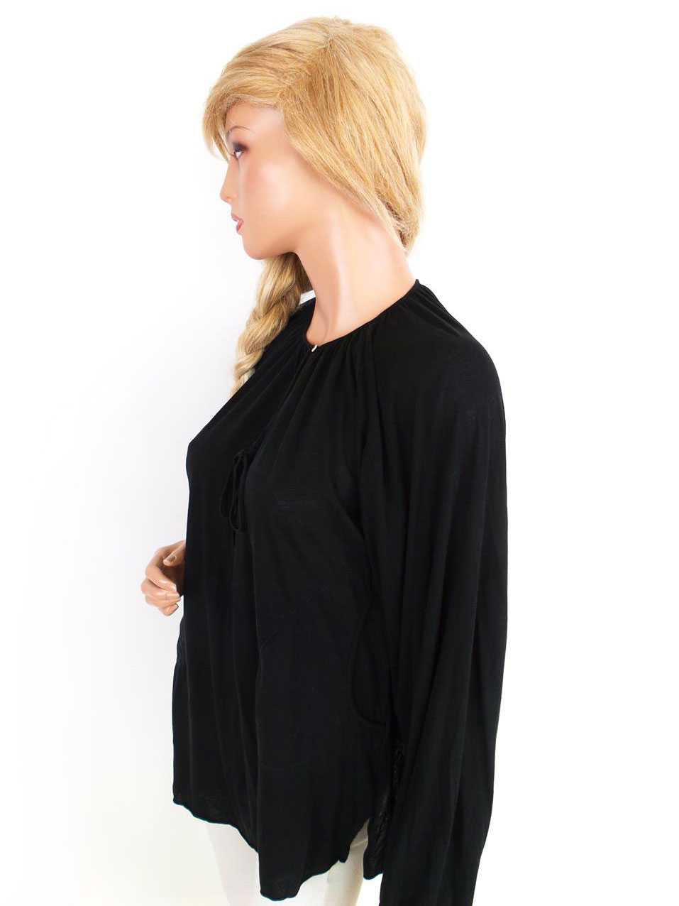 Hunkydory Rozmiar S Kolor Czarny Crew Neck Tunika Bluzka Długi rękaw Materiał Bawełna Hunkydory Rozmiar S Kolor Czarny Crew Neck Tunika Bluzka Długi rękaw Materiał Bawełna