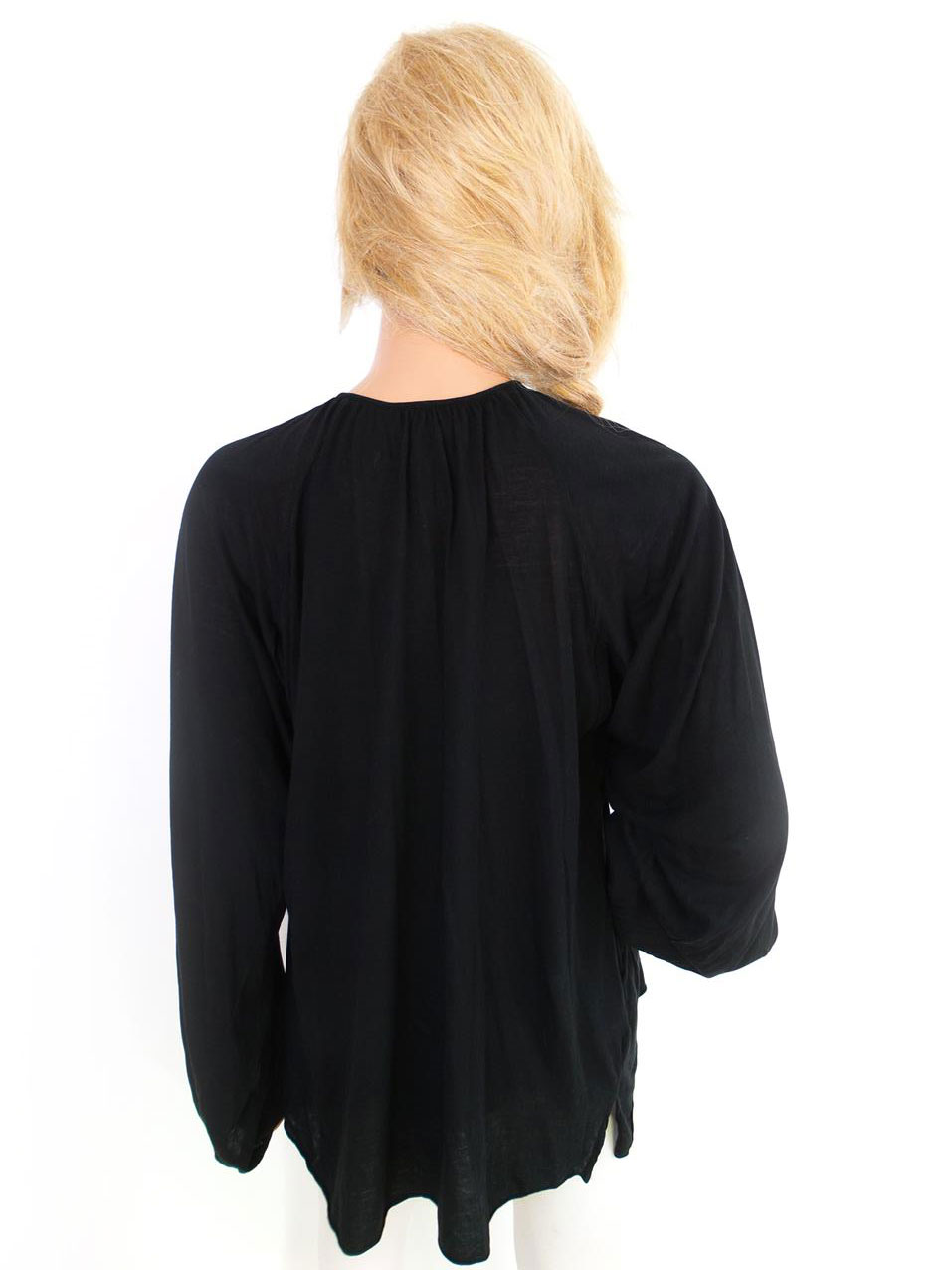 Hunkydory Rozmiar S Kolor Czarny Crew Neck Tunika Bluzka Długi rękaw Materiał Bawełna Hunkydory Rozmiar S Kolor Czarny Crew Neck Tunika Bluzka Długi rękaw Materiał Bawełna