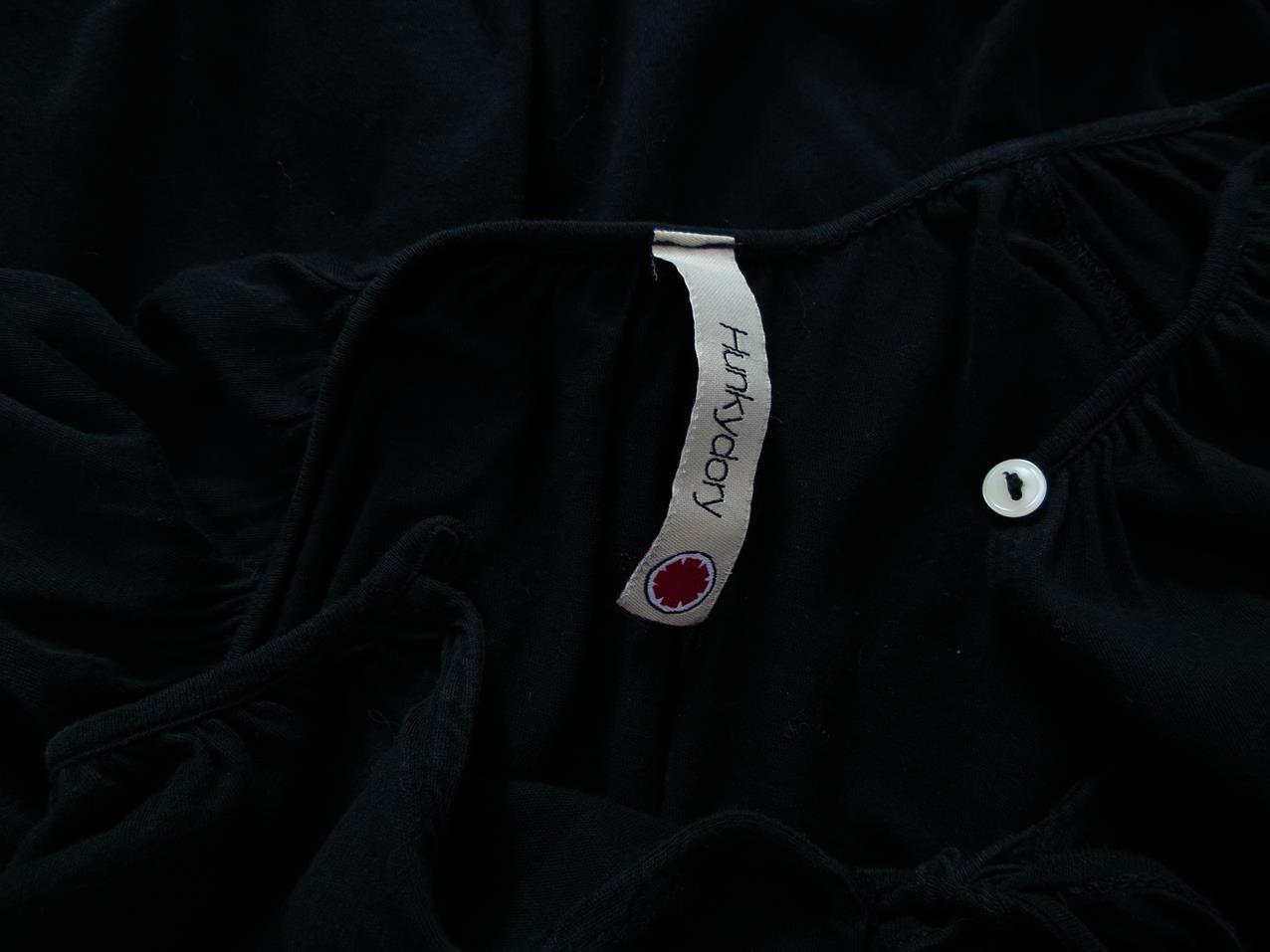 Hunkydory Rozmiar S Kolor Czarny Crew Neck Tunika Bluzka Długi rękaw Materiał Bawełna Hunkydory Rozmiar S Kolor Czarny Crew Neck Tunika Bluzka Długi rękaw Materiał Bawełna