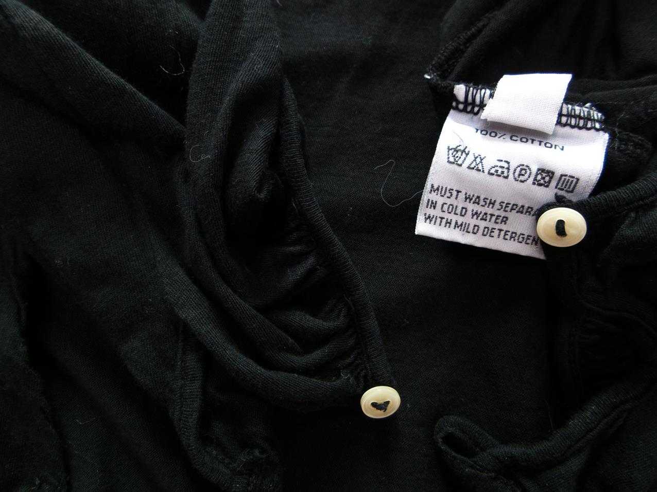 Hunkydory Rozmiar S Kolor Czarny Crew Neck Tunika Bluzka Długi rękaw Materiał Bawełna Hunkydory Rozmiar S Kolor Czarny Crew Neck Tunika Bluzka Długi rękaw Materiał Bawełna