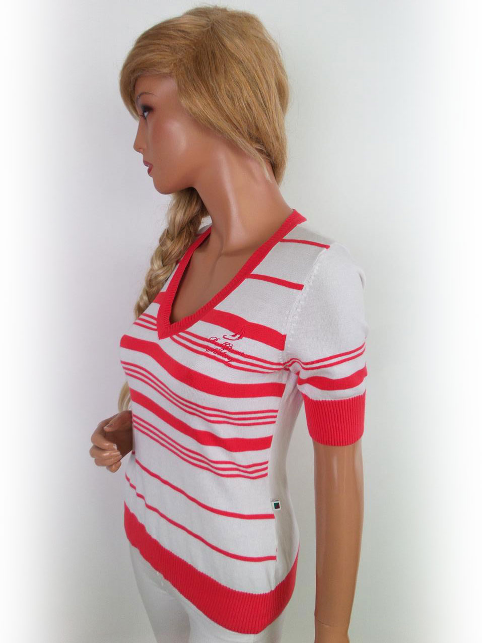Redgreen Rozmiar M Kolor Pomarańczowy W serek T-Shirt Krótki rękaw
