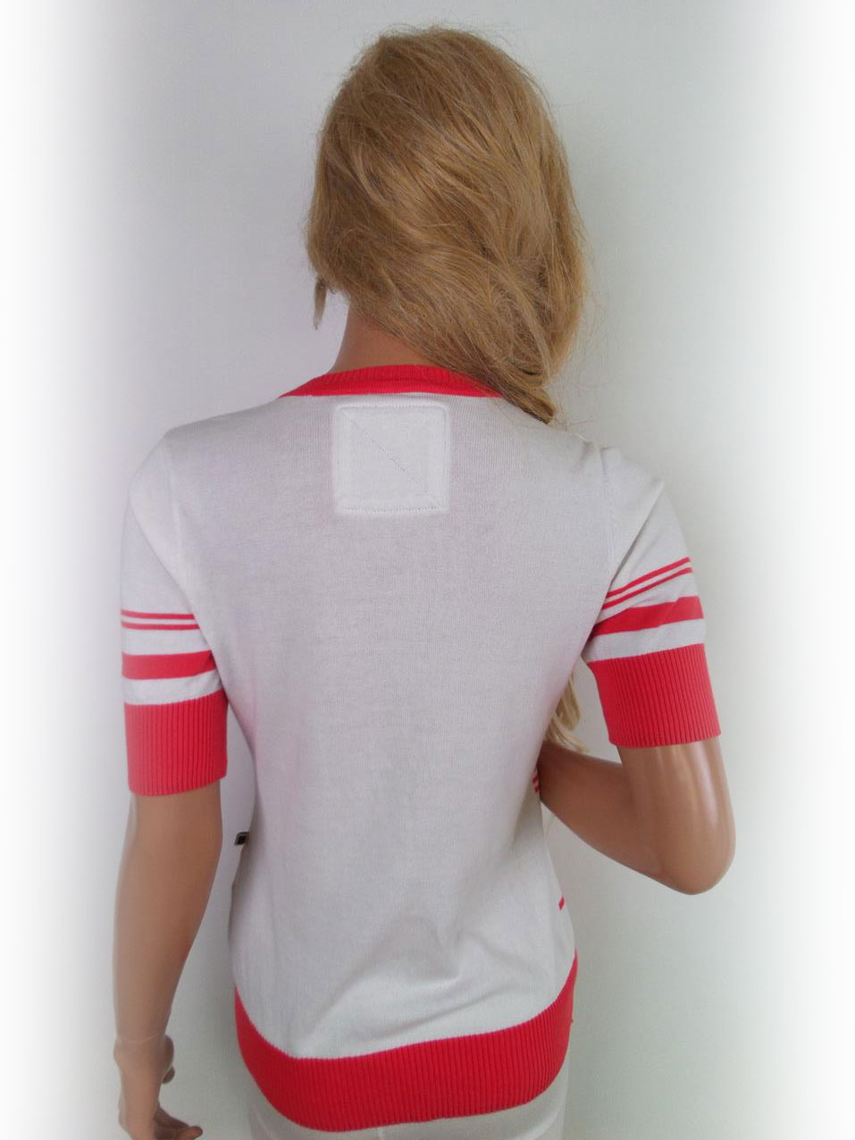 Redgreen Rozmiar M Kolor Pomarańczowy W serek T-Shirt Krótki rękaw