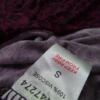 Rozmiar S Kolor Purpurowy Drapowany dekolt Sukienka Mini Rękaw 3/4 Krótka Materiał Wiskoza