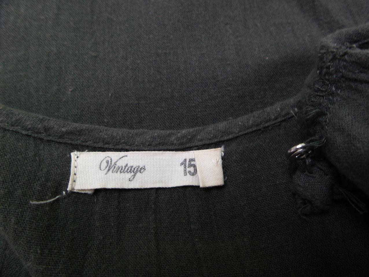 Vintage 157 Rozmiar S Kolor Zielony W łódkę Tunika Bluzka Rękaw 3/4