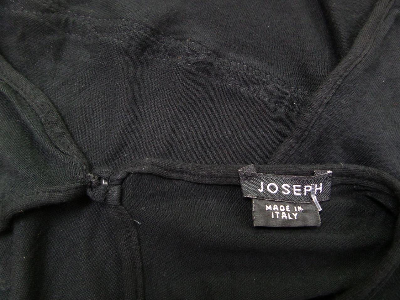 JOSEPH Rozmiar 40 Kolor Czarny Okrągły dekolt Bluzka Bezrękawnik Materiał Rayon