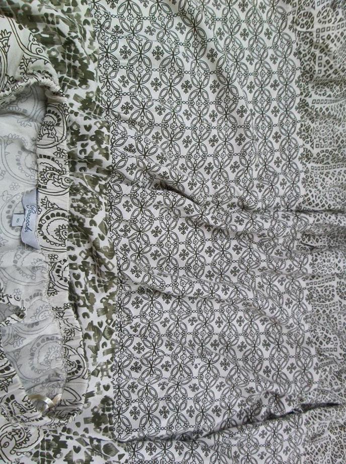 Vintage Rozmiar 10 (38) Kolor Zielony Spódnica Maxi Długa Materiał Wiskoza