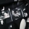 Vero moda Rozmiar XS Kolor Czarny Geometryczny Okrągły dekolt Tunika Bluzka Krótki rękaw