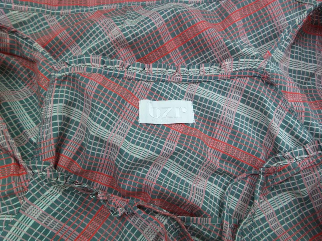20170725_143109.jpg BZR Rozmiar 36 Kolor Szary Romby Keyhole Crew Neck Bluzka Krótki rękaw Materiał Bawełna