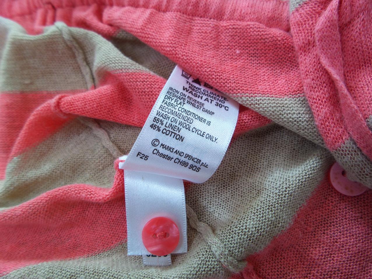 20170725_162627.jpg Rozmiar 10 (38) Kolor Pudrowy Róż W serek Kardigan Wiązany Krótki rękaw Materiał Len Cienka dzianina