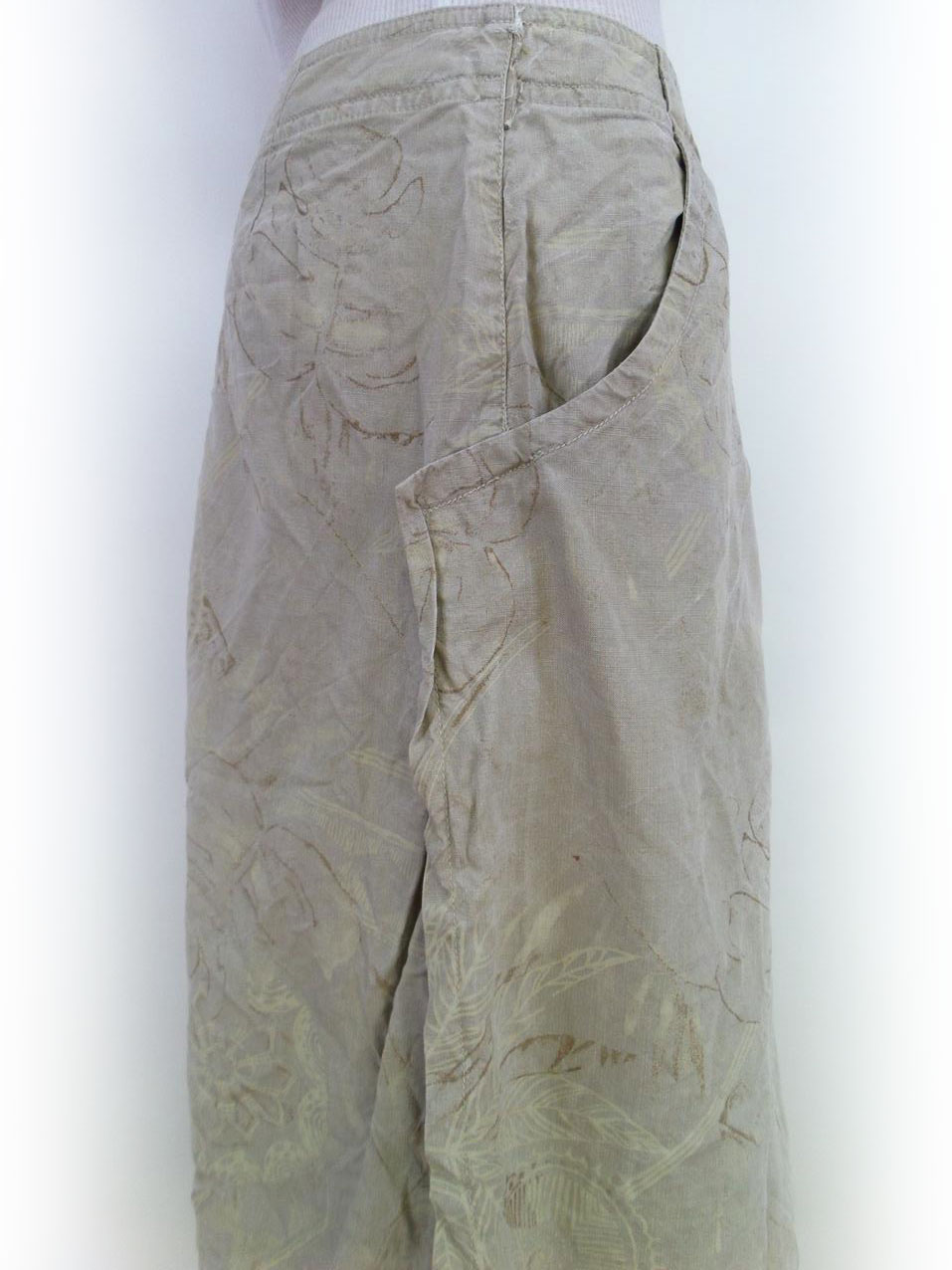 20170727_162018.jpg Kello Rozmiar 40 Kolor Beżowy Spódnica Prosta i Ołówkowa Midi Materiał Tencel