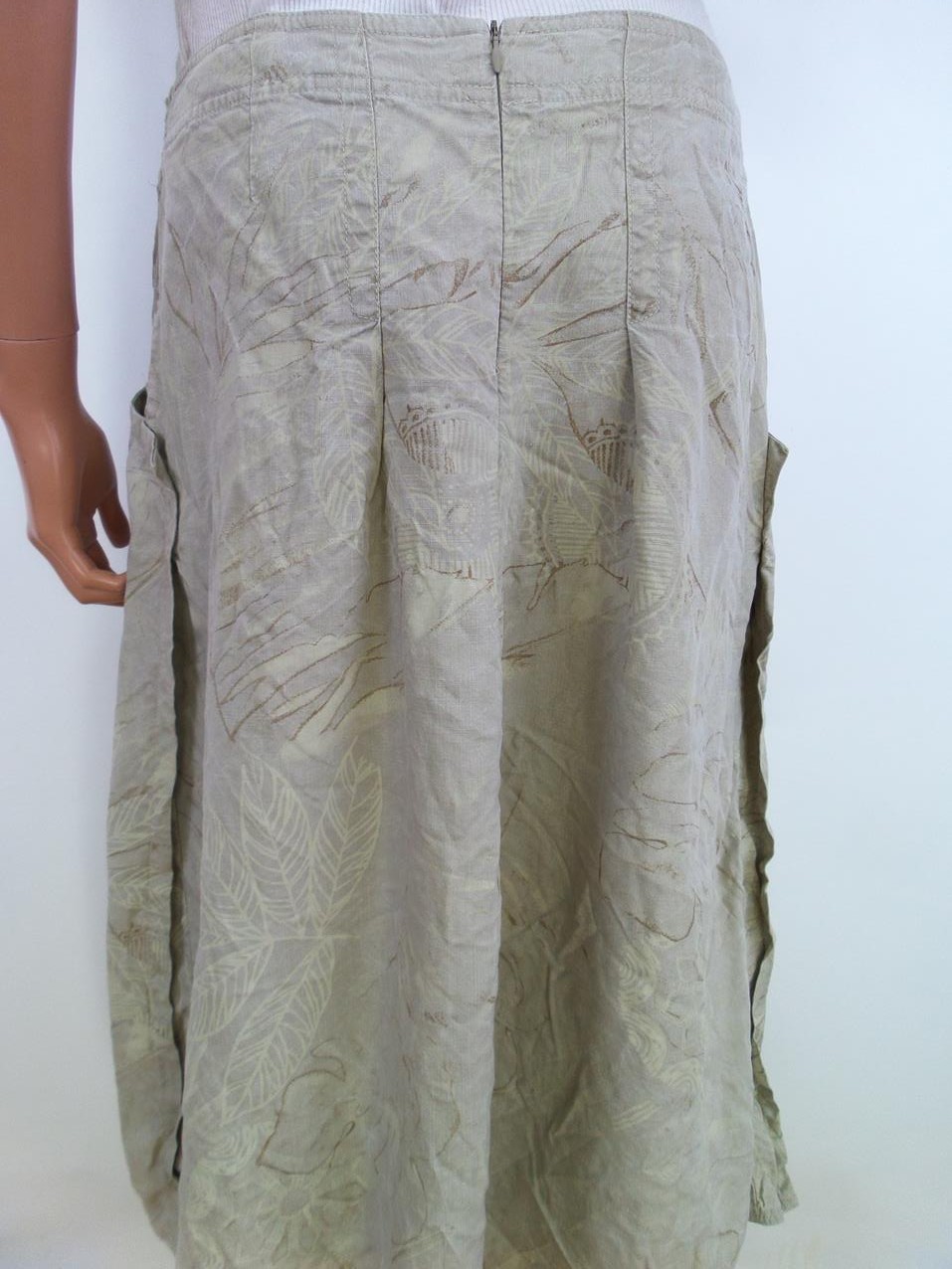 20170727_162029.jpg Kello Rozmiar 40 Kolor Beżowy Spódnica Prosta i Ołówkowa Midi Materiał Tencel