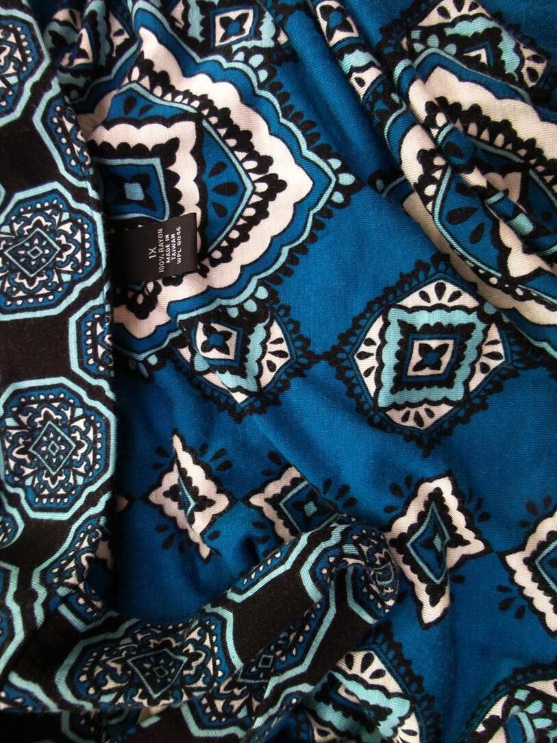 I-N-C International Concepts Rozmiar 1X Kolor Niebieski Geometryczny Kwadratowy dekolt Tunika Bluzka Bezrękawnik Materiał Rayon I-N-C International Concepts Rozmiar 1X Kolor Niebieski Geometryczny Kwadratowy dekolt Tunika Bluzka Bezrękawnik Materiał Rayon