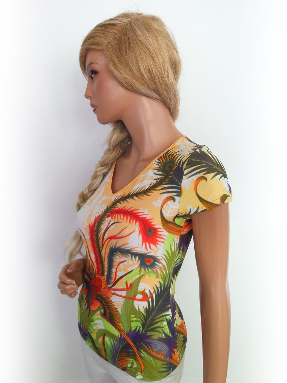 20170731_123304.jpg Jane Doe Rozmiar L Kolor Zielony W serek T-Shirt Krótki rękaw
