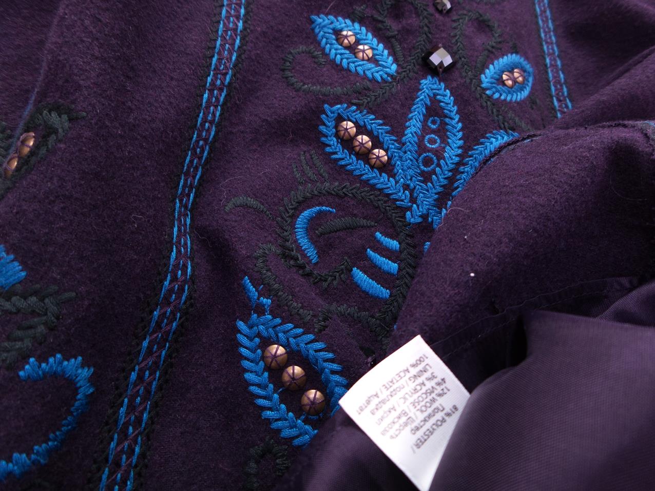 Monsoon Rozmiar 40 Kolor Fioletowy A-Line Spódnica Midi
