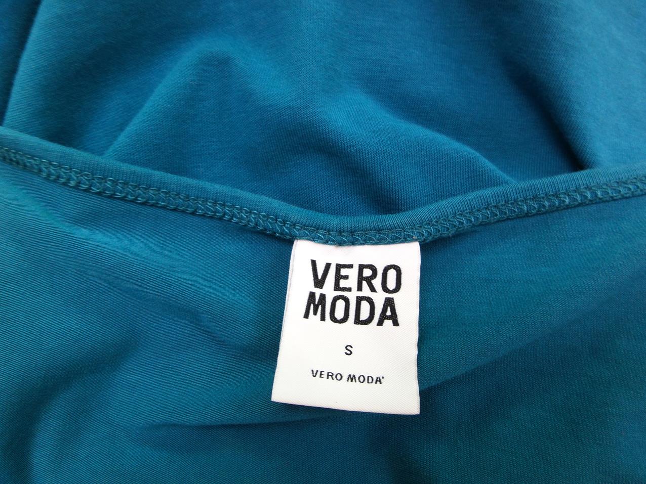 Vero moda Rozmiar S Kolor Niebieski W łódkę Tunika Bluzka Długi rękaw Vero moda Rozmiar S Kolor Niebieski W łódkę Tunika Bluzka Długi rękaw