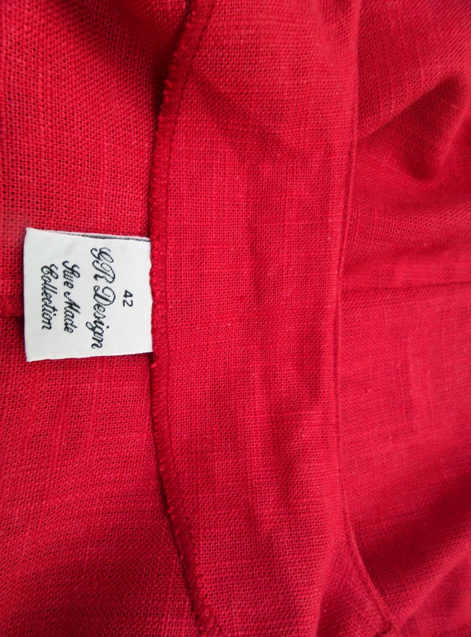 20170802_122326.jpg GR Design Rozmiar 42 Kolor Czerwony W serek Żakiet z zapięciem Długi rękaw Materiał Wiskoza