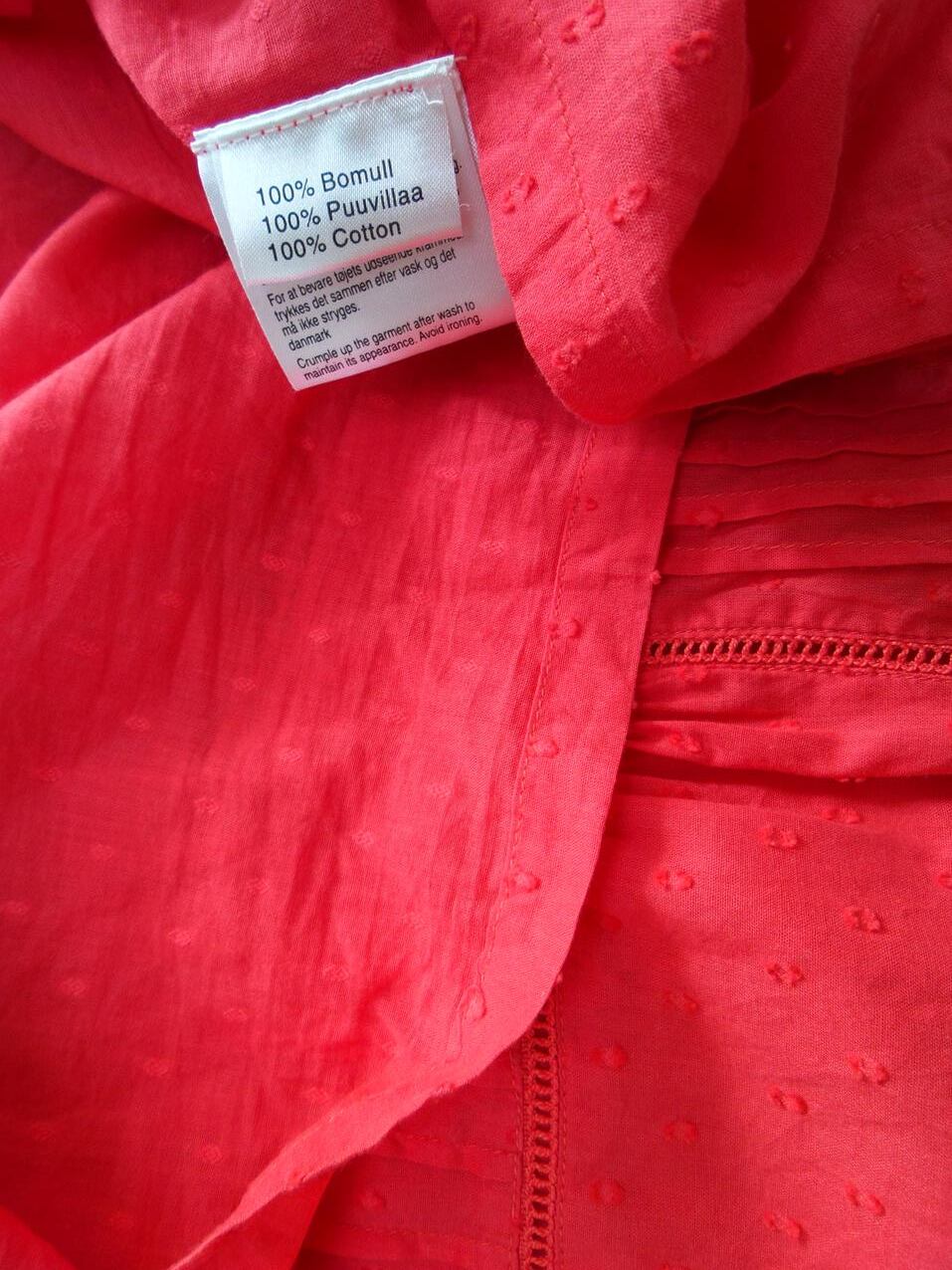Jsfn Rozmiar 42/44 Kolor Różowy Kwadratowy dekolt Sukienka Koszulowa Rękaw 3/4 Krótka Materiał Bawełna Jsfn Rozmiar 42/44 Kolor Różowy Kwadratowy dekolt Sukienka Koszulowa Rękaw 3/4 Krótka Materiał Bawełna