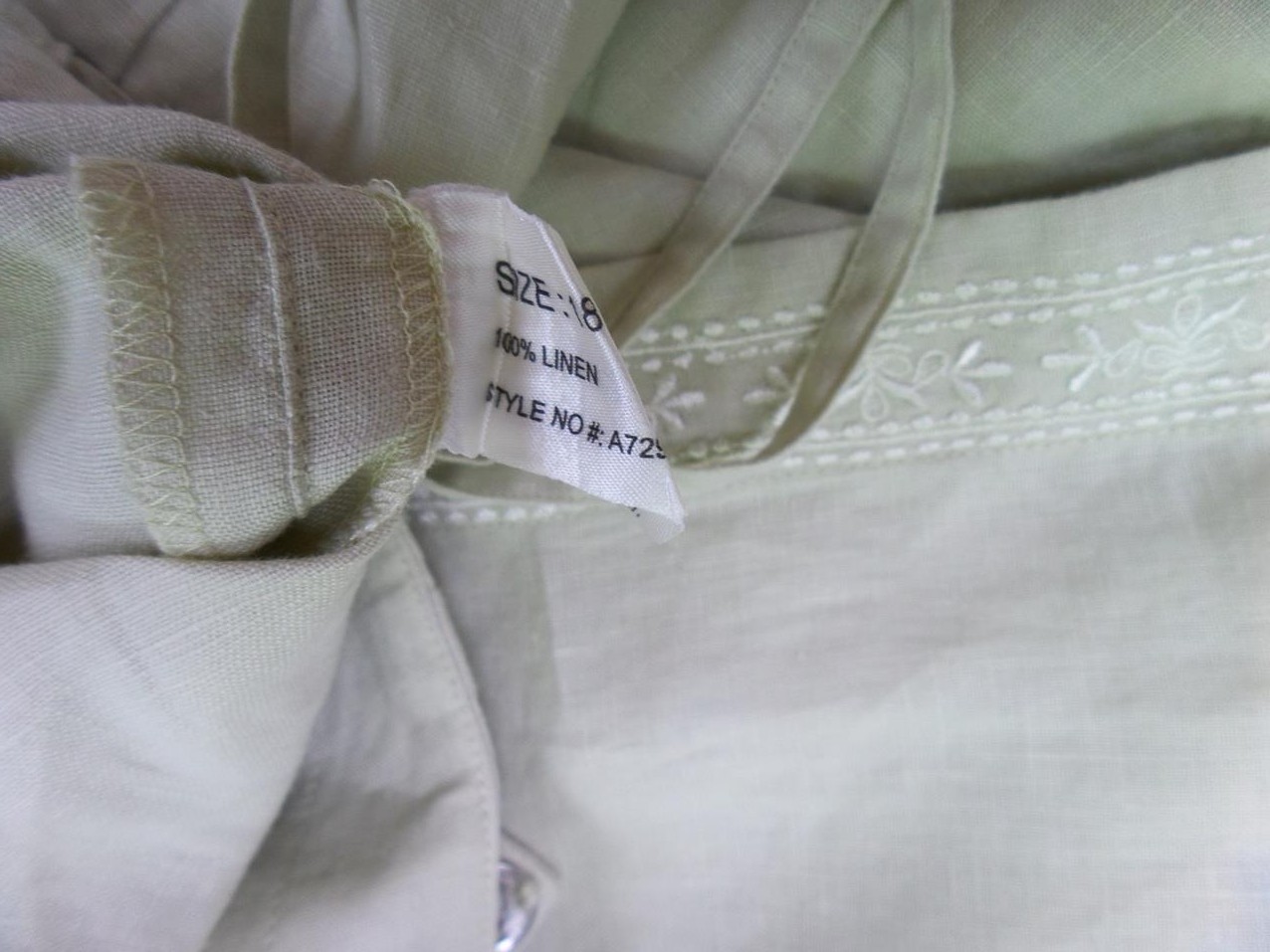 20170803_133735.jpg House Of Fraser Rozmiar 18 (46) Kolor Miętowy Spódnica Maxi Długa Materiał Len