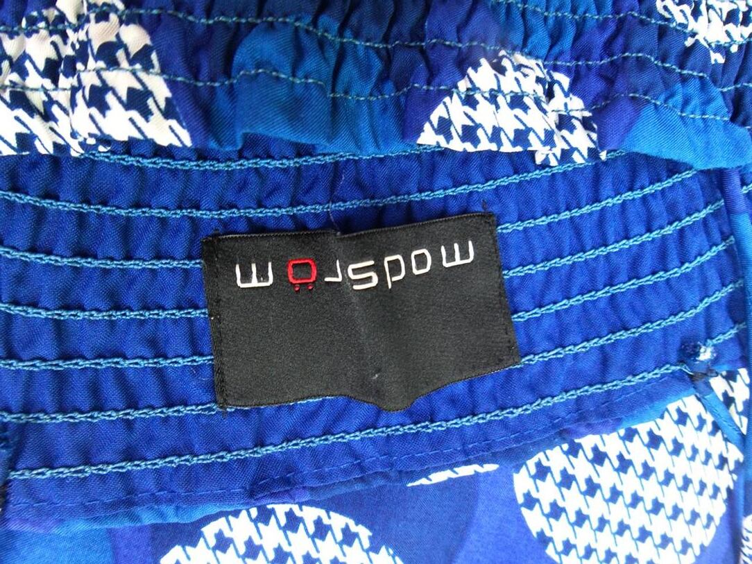 Modstrom Rozmiar L Kolor Granatowy Kwadratowy dekolt Sukienka A-Line Bezrękawnik Midi