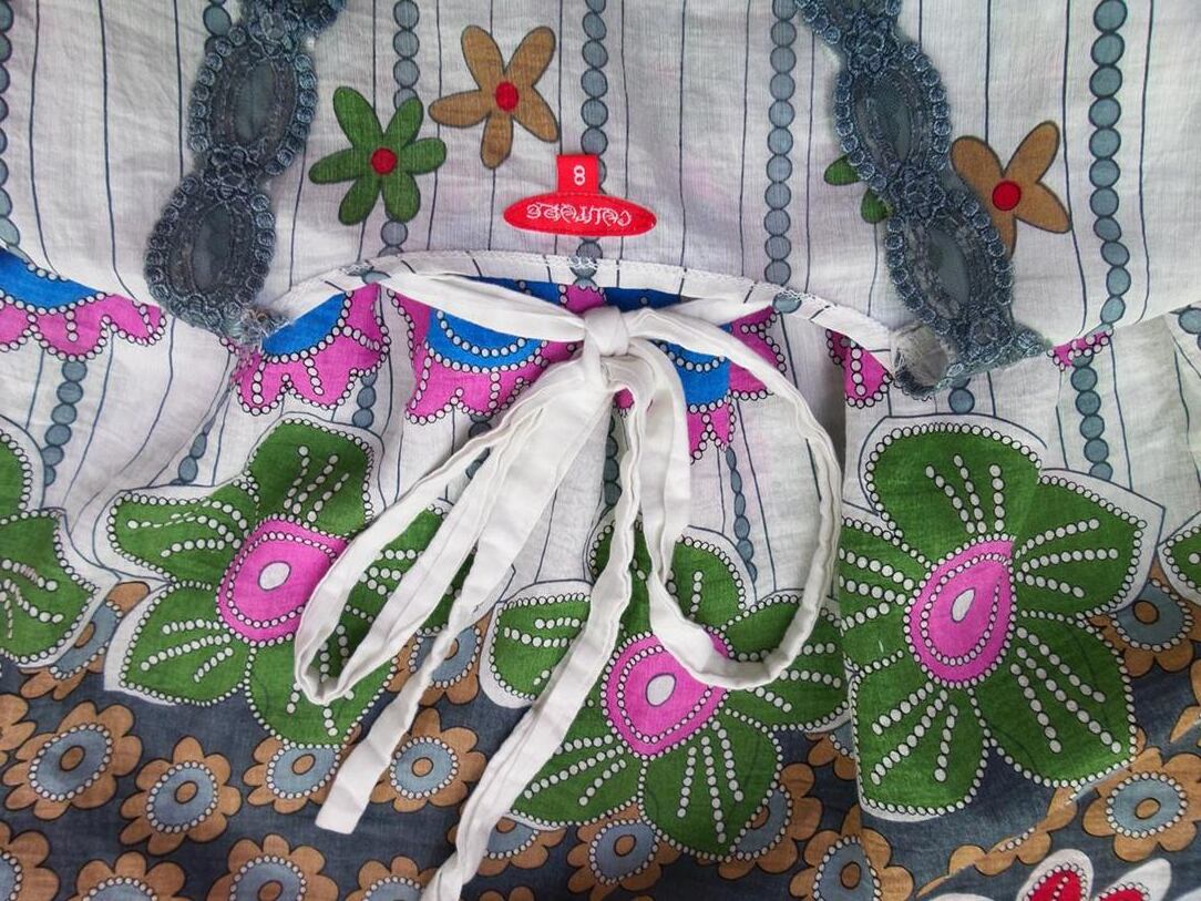 Culture Rozmiar 8 (36) Kolor Zielony W serek Sukienka Mini Krótki rękaw Krótka Materiał Bawełna
