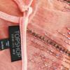Topshop Rozmiar 40 Kolor Pudrowy Róż Okrągły dekolt Bluzka Bezrękawnik