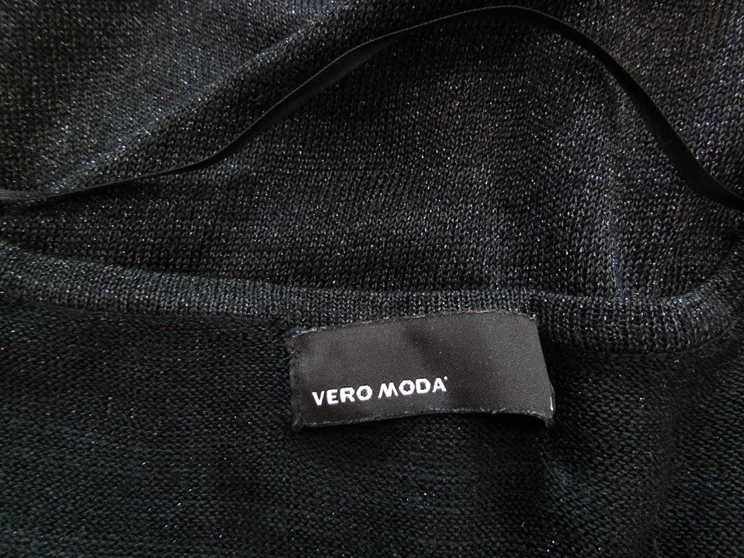 Vero moda Rozmiar L Kolor Czarny W serek Tunika Bluzka Długi rękaw Materiał Wiskoza
