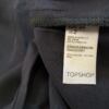 Topshop Rozmiar 34 Kolor Fioletowy Kwadratowy dekolt Sukienka A-Line Krótki rękaw Do Kolan Materiał Wiskoza