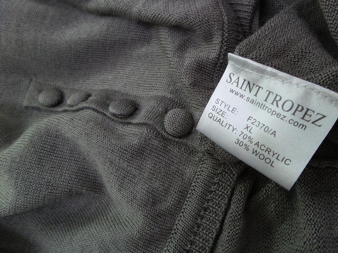 Saint tropez Rozmiar XL Kolor Beżowy Okrągły dekolt Sukienka Sweterkowa Długi rękaw Do Kolan Materiał Akryl Saint tropez Rozmiar XL Kolor Beżowy Okrągły dekolt Sukienka Sweterkowa Długi rękaw Do Kolan Materiał Akryl