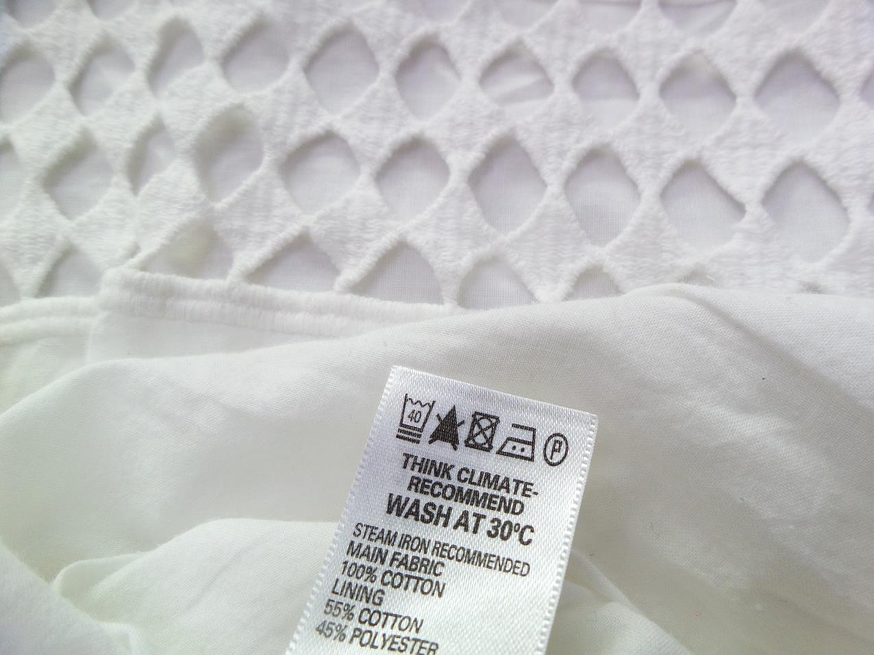 Rozmiar 10 (38) Kolor Biały A-Line Spódnica Midi Materiał Bawełna