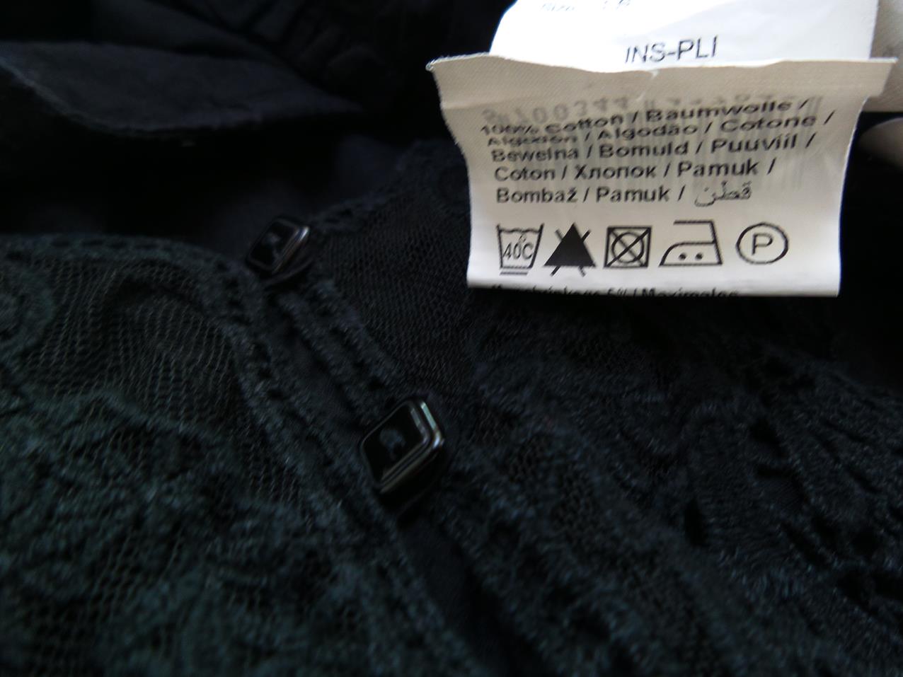 Vero moda Rozmiar S Kolor Czarny Okrągły dekolt Bluzka Popover Guziki Krótki rękaw Materiał Bawełna Vero moda Rozmiar S Kolor Czarny Okrągły dekolt Bluzka Popover Guziki Krótki rękaw Materiał Bawełna