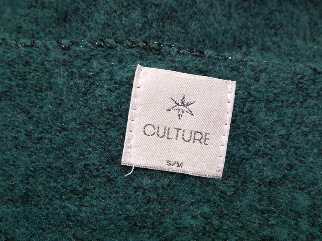 Culture Rozmiar S/M Kolor Szmaragdowy Okrągły dekolt Tunika Bluzka Dzianina Rękaw 3/4 Culture Rozmiar S/M Kolor Szmaragdowy Okrągły dekolt Tunika Bluzka Dzianina Rękaw 3/4