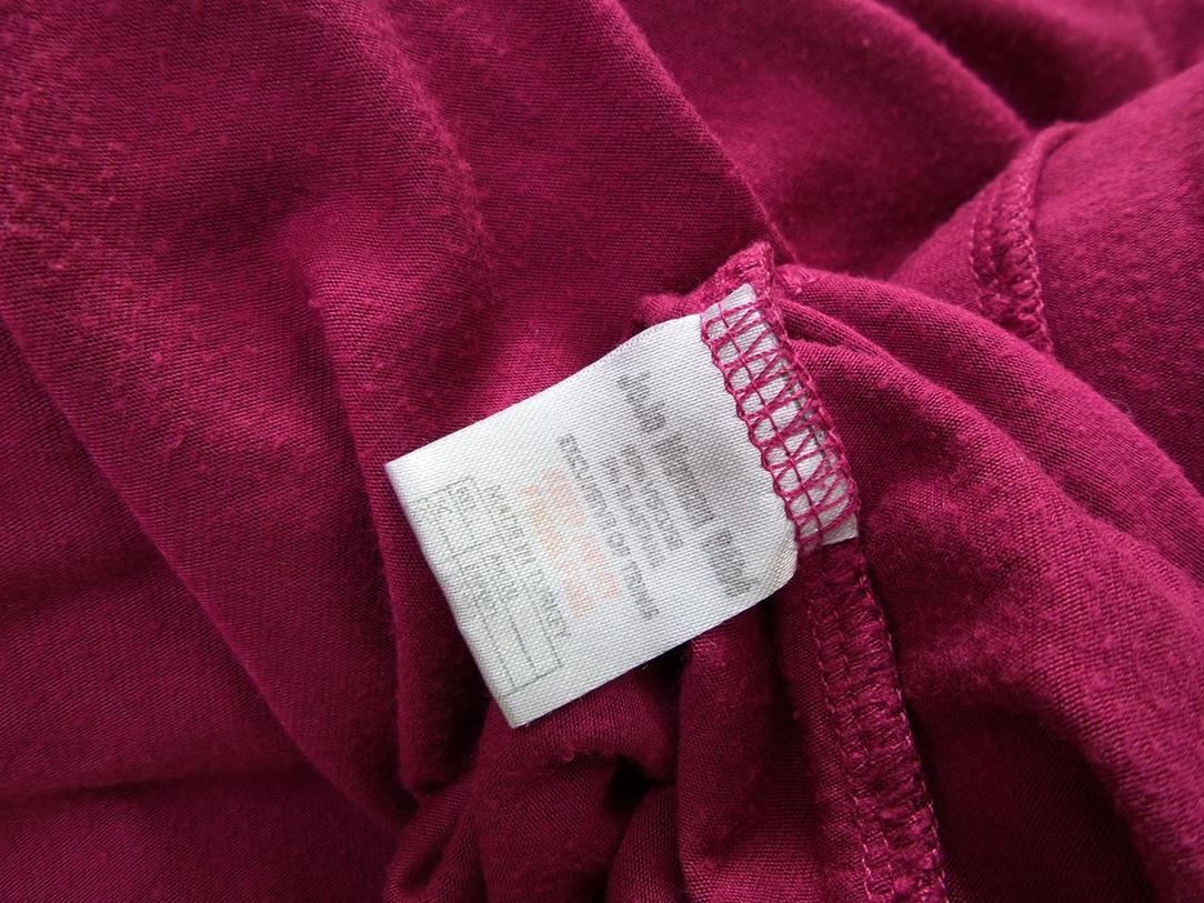 Jojo Maman Bebe Rozmiar L Kolor Purpurowy W serek Bluzka Zawijana Rękaw 3/4 Materiał Wiskoza