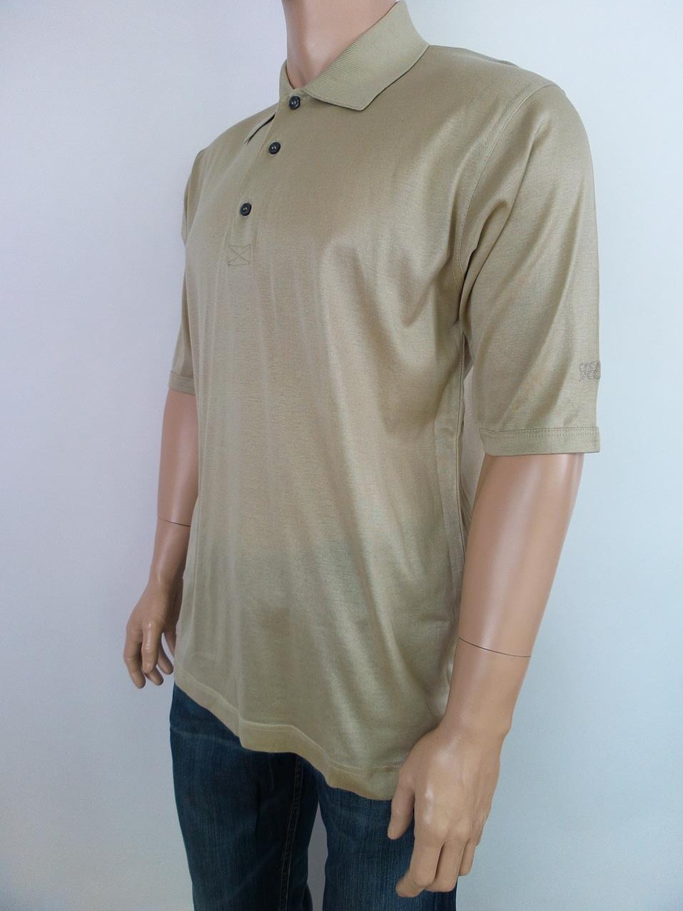 20170824_090726.jpg Oscar Jacobson Rozmiar ZM Kolor Beżowy Męski T-Shirt Krótki rękaw Materiał Bawełna