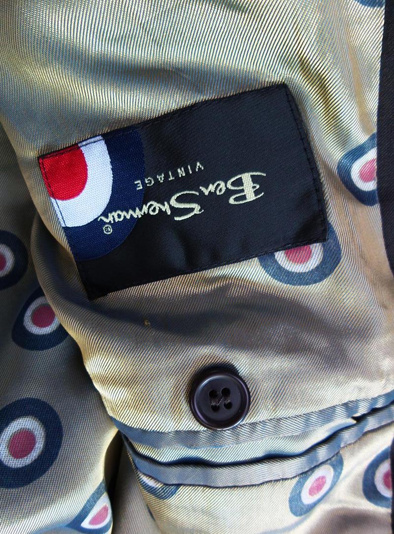 20170825_113120.jpg BEN SHERMAN Rozmiar 38 Kolor Czarny Męska Marynarka Długi rękaw Materiał Wełna