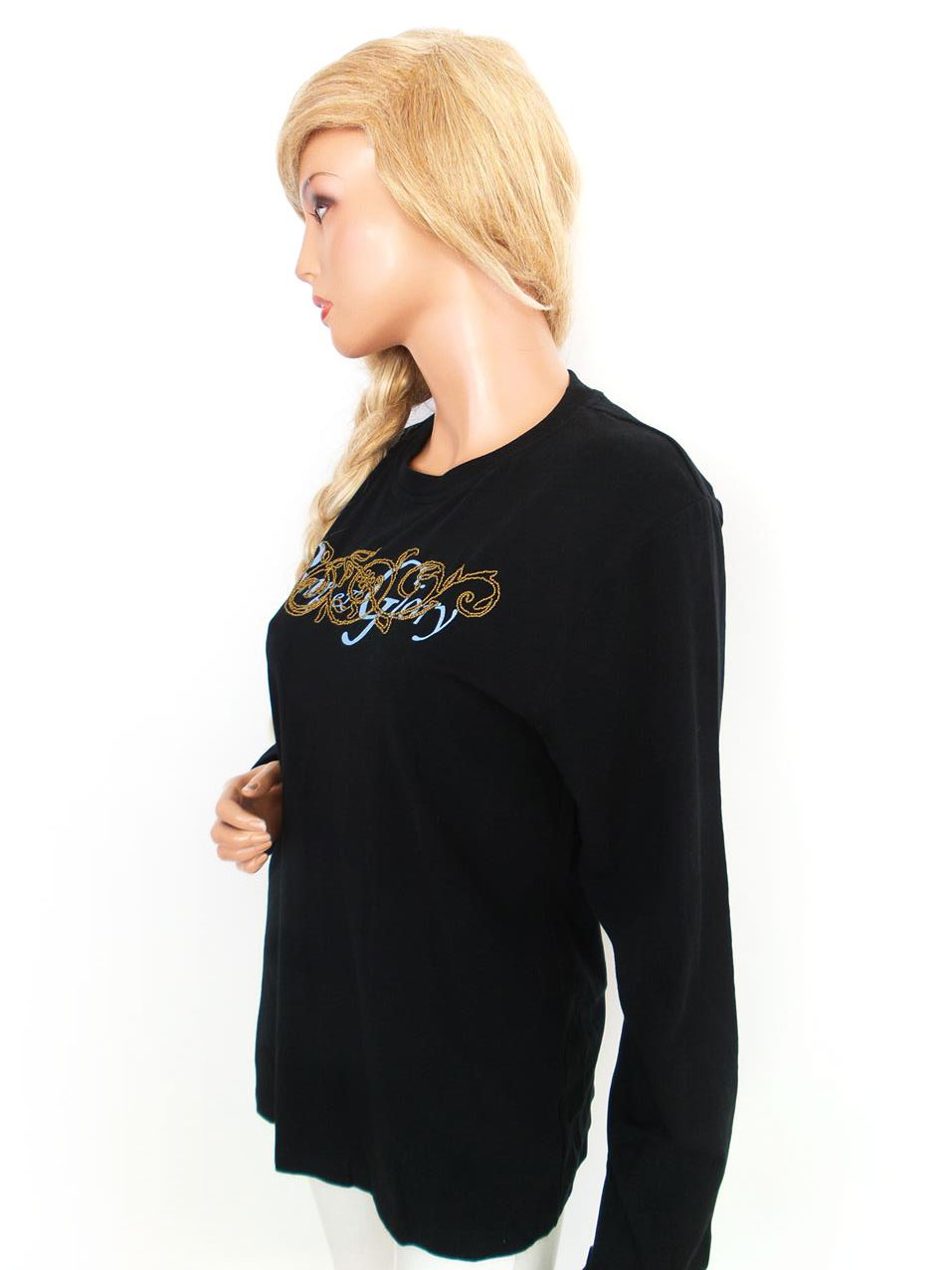 4 You Rozmiar L Kolor Czarny Crew Neck Tunika Bluzka Długi rękaw Materiał Bawełna 4 You Rozmiar L Kolor Czarny Crew Neck Tunika Bluzka Długi rękaw Materiał Bawełna