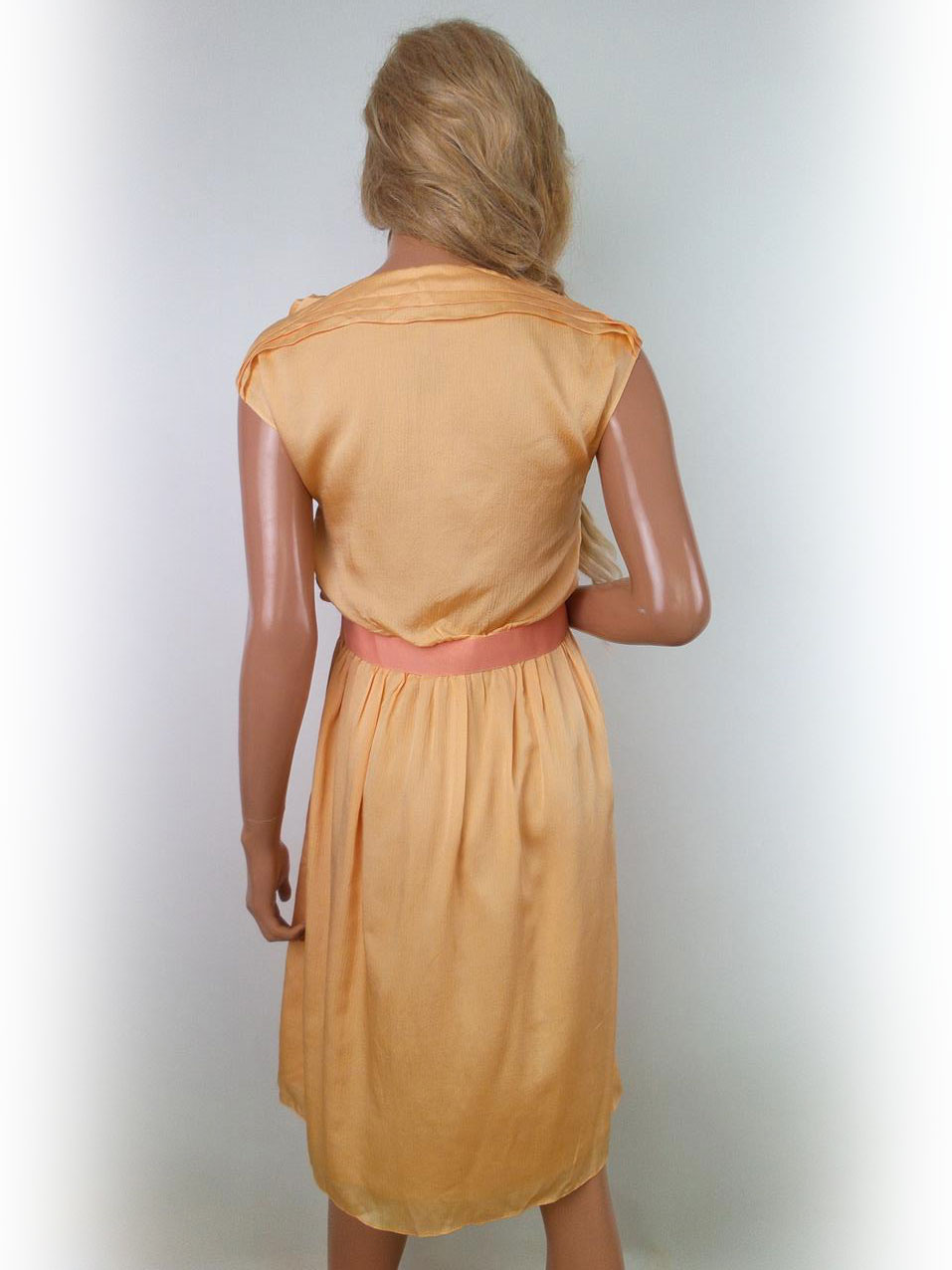 Bess Rozmiar 36 Kolor Pomarańczowy W serek Sukienka Sheath Krótki rękaw Midi Bess Rozmiar 36 Kolor Pomarańczowy W serek Sukienka Sheath Krótki rękaw Midi