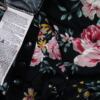 Rinascimento Rozmiar L Kolor Czarny Okrągły dekolt Sukienka Rozkloszowana Długi rękaw Do Kolan Materiał Wiskoza