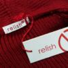 Relish Rozmiar S Kolor Czerwony Okrągły dekolt Kardigan Zapinany Rękaw 3/4 Materiał Akryl Cienka dzianina