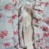 Lipo lipo Rozmiar S Kolor Kremowy Roślinny Liście Okrągły dekolt Tunika Bluzka Rękaw 3/4 Materiał Bawełna