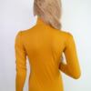 Mexx Rozmiar XS Kolor Żółty High Neck Sweter Długi rękaw Materiał Modal Cienka dzianina