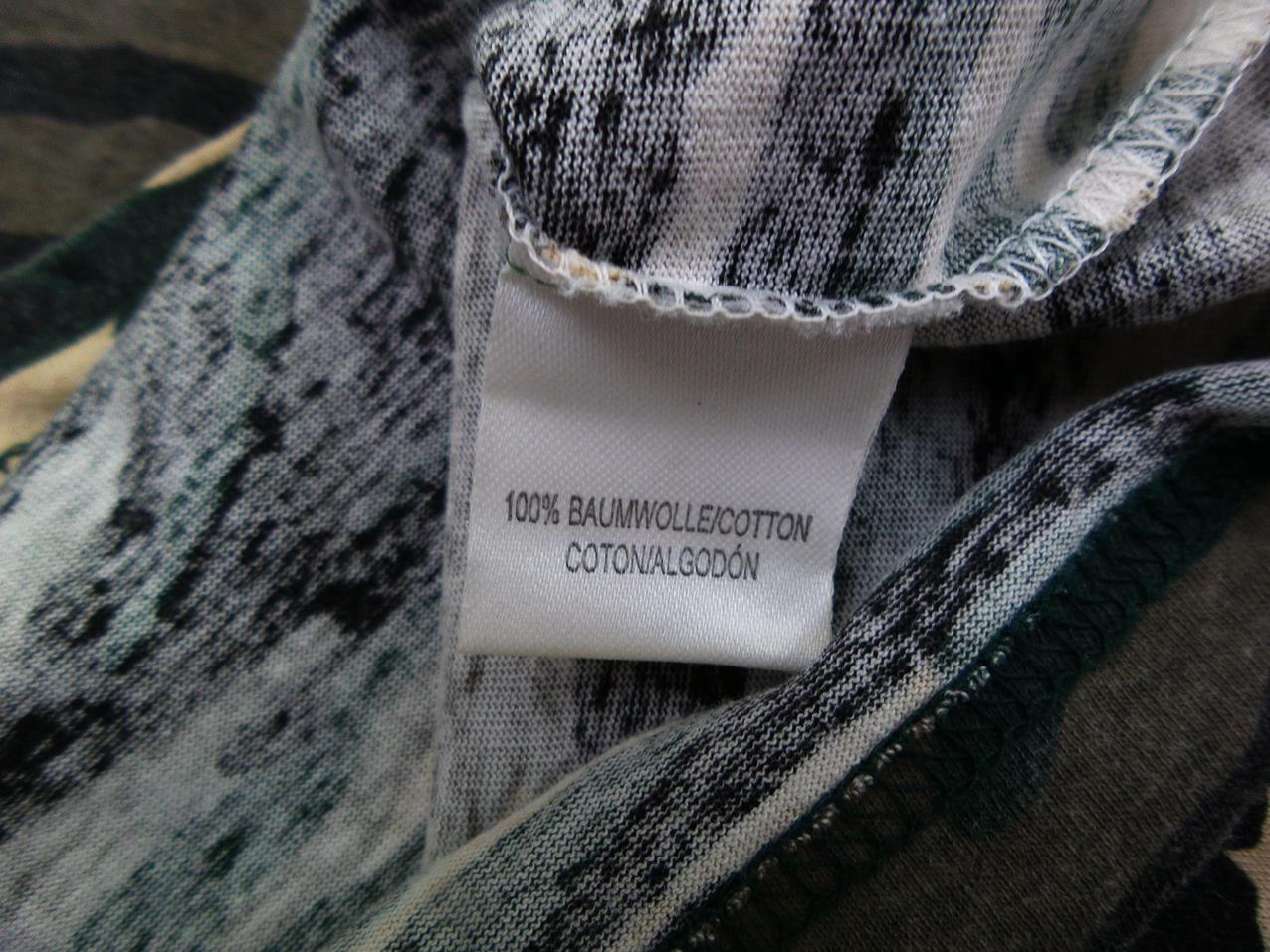 B Vintage Rozmiar 40 Kolor Zielony W serek T-Shirt Krótki rękaw Materiał Bawełna