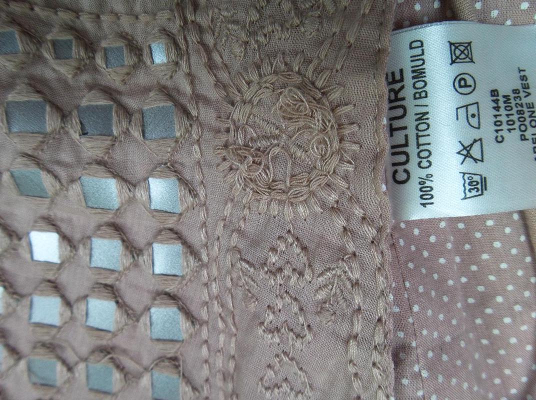 Culture Rozmiar L Kolor Pudrowy Róż Kamizelka Kardigan Bezrękawnik Materiał Bawełna