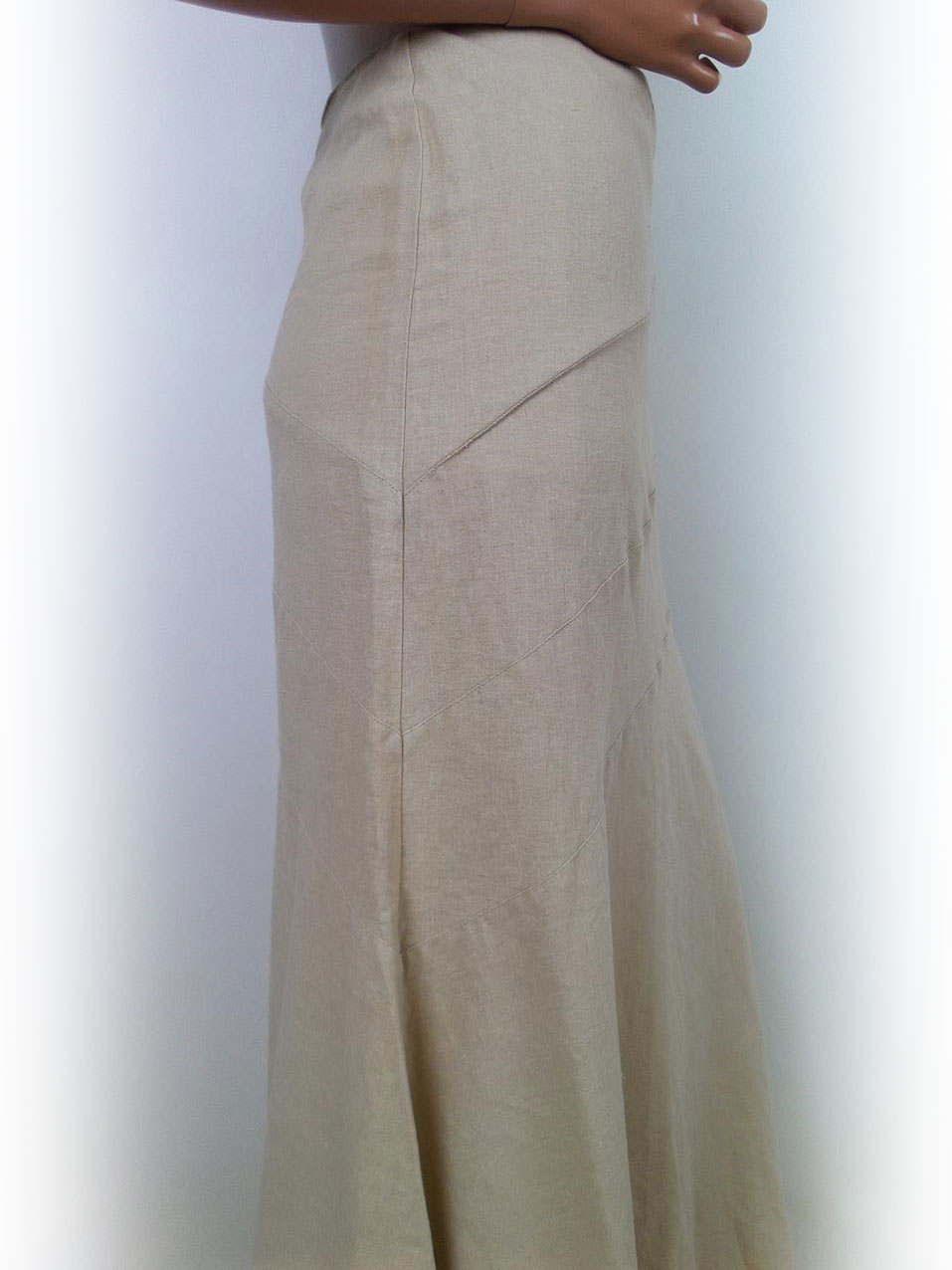 20170912_123606.jpg Dorothy perkins Rozmiar 38 Kolor Kremowy Spódnica Maxi Długa Materiał Len