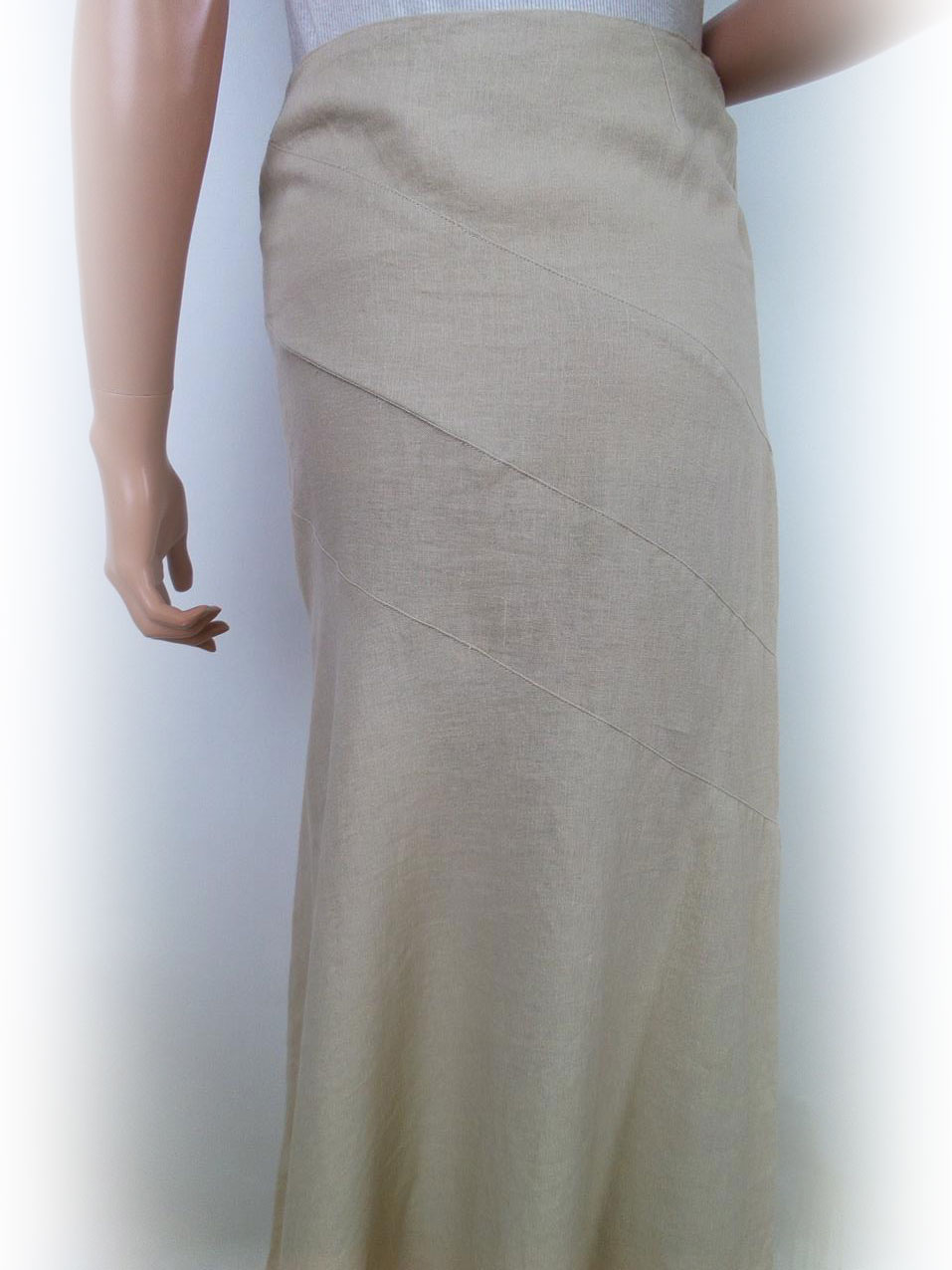20170912_123619.jpg Dorothy perkins Rozmiar 38 Kolor Kremowy Spódnica Maxi Długa Materiał Len